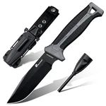 Hx Outdoors Extra Sharp Bushcraft Knife With Fire Starter, Premium D2 Steel F.... Fixed Price $71.51.