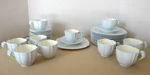Paragon By Appointment Fine China Blossom Flower Handle Luncheon 32 Piece Set. Fixed Price $1200.00.