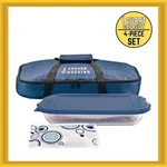 Anchor Hocking 10194L20 Oven Basics Piece Bake-n-take Bakeware Set Navy Blue. Fixed Price $39.95.