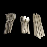 48 Pc Daily Chef Flatware Set Forks Knives Spoons Stainless Steel. Fixed Price $24.00.