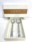 Ralph Lauren Salad Server Watchband 2 Piece Spoon Fork Traditional Lrl New. Fixed Price $36.00.
