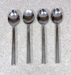 Jason Design Inox Artisans Nascent Steel Handle Teaspoons - Set Of 4. Fixed Price $12.00.