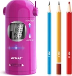 Afmat Electric Sharpener For Colored Pencils, Fully Automatic Purple. Fixed Price $54.99.