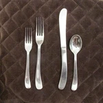 Ginkgo Helmick Stainless China 18 / 10 Flatware Sea Drift Set Of 19 Silverware. Fixed Price $129.29.