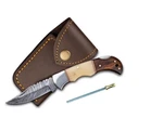 Morf Steelware Damascus Pocket Knife, Handmade For Men, 6.5 Inch .... Fixed Price $54.06.