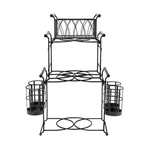 Sorbus Buffet Caddy 3-TIER Black Carbon Steel Stackable 7-PIECE Detachable Set. Fixed Price $59.79.
