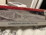 International Co. Silverplated Christmas Serving Trowel Open Box. Fixed Price $12.24.