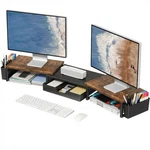 Opnice Desk Organizers Accessories, Dual Monitor Stand Riser With Drawer .... Fixed Price $49.79.