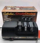 Chef'schoice 130 Professional Sharpening Station Cabela's Camo Edition Open Box. Fixed Price $65.00.
