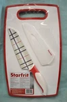 Nw Starfrit 2 Pc Set Cutting Board Santoku 7" Knife Stainless Steel Blade Cook. Fixed Price $20.99.