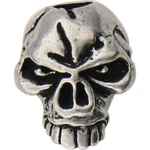 Schmuckatelli Co Emerson Skull Bead Sculpted Pewter With 0.187" Lanyard Hole. Fixed Price $10.49.