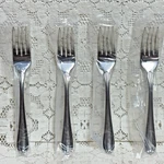 Gorham Melon Bud Frosted Salad Forks 7 1/8" Stainless 18/10 Flatware Set 4 New. Fixed Price $52.84.