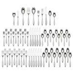Lenox Sculpt 18/10 Stainless Steel 65PC. Flatware Set (service For Twelve). Fixed Price $149.99.