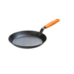 Lodge 12 Inch Seasoned Carbon Steel Skillet With Orange Silicone Handle Holder. Fixed Price $59.95.