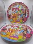 Set Of Mcdonald's Happy Birthday Plates 2006 Ronald Melamine. Fixed Price $17.00.