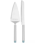 Kate Spade New York Cake Knife And Server 2-PIECE Dessert Serving Set, Silver. Fixed Price $50.00.