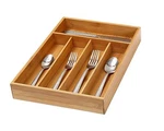 Bamboo 5-COMPARTMENT Kitchen Utensil, Flatware Cutlery Tray Drawer Organizer 338. Fixed Price $33.20.