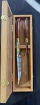 Laguiole Carving Set Walnut Made China To European Standards New Box G1. Fixed Price $55.00.