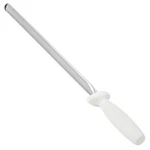 Dexter-russell Sani-safe 12" Oval Diamond Knife Sharpening Steel W/ White Handle. Fixed Price $82.78.