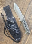 Jeo-tec NO.43 Bushcraft Camping Fixed Blade Hunting Knife Wsheath & Fire Starter. Fixed Price $125.00.