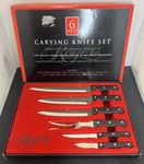 New Rogers Cutlery Stainless 6 Piece Carving Knife Set Free Shipping Bnfts Chrty. Fixed Price $42.50.
