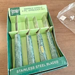 Creative Home Green Marble Handle 4 Piece Spreader Set Gourmet For Hosting. Fixed Price $10.00.