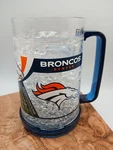Denver Broncos Crystal Freezer Mug Cup Nfl Licensed Duck House Plastic.. Fixed Price $19.99.