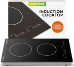 1800W Dual Induction Cooktop - 2 Burner Portable Hot Plate With Adjustable Temp. Fixed Price $316.99.