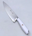 Cangshan L1 Series 8" Chefs Knife, Forged X50CRMOV15 German Steel, White 1026887. Fixed Price $38.00.
