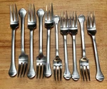 10 Dansk Benhavn Salad Dinner Fork Korea Stainless Flatware Danish Modern. Fixed Price $169.00.