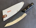 11.5 Ultimate Camping Chef Knife Razor Sharp Hand Forged 7CR17MOV Canvas Sheath. Fixed Price $50.00.