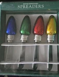 Christmas Light Set #4 Boston Warehouse Heirloom Ornaments Cheese Spreaders.... Fixed Price $14.99.