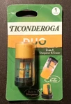 Dixon Ticonderoga Duo Sharpener/eraser, Green And Yellow, 1 Count. Fixed Price $9.95.