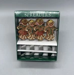 1995 Boston Warehouse Gingerbread Girl/boy Cookies Butter/cheese Spreaders Nib. Fixed Price $19.99.