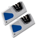 2 Pack Accusharp Compact Pull-through Sharpener Crossed Carbide And Ceramic Rods. Fixed Price $30.89.