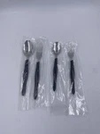 Vtg Cutco Classic Brown Handle 4 Place Setting Flatware 2 Spoons Forks Box. Fixed Price $124.99.