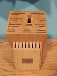 Emeril Lagasse 18 Piece Knife Block Cutlery Natural Solid Wood Replacement. Fixed Price $14.95.