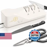 Professional Electric Knife Sharpeners With 100% Diamond Abrasives And Precision. Fixed Price $54.46.