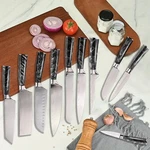 Stainless Steel Sharp Resin Handle Knife Set Kitchen Knives Universal Durable. Fixed Price $58.58.