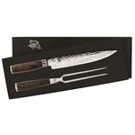 Shun Premier 2 Pc Carving Knife Boxed Set Brown. Fixed Price $552.16.