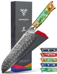 Sanmuzuo Santoku Knife 7 Inch Xuan Series VG10 Damascus Steel Kitchen Knif.... Fixed Price $115.63.