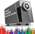 Zmol Heavy Duty Electric Pencil Sharpener For Classroom, 6 Holes, Stronger Helic. Fixed Price $57.79.