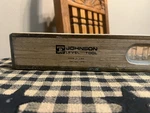 Johnson Vintage Original Wood Spirit Level Made Usa Classic Carpenter Tool. Fixed Price $20.00.