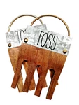 Salad Toss Hand Servers Graphic Wood Galv Metal Primitive Cottage Farm Core. Fixed Price $8.99.