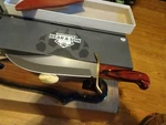 Bear & Sons Cutlery 12" Gold Rush Bowie Knife 12C27 Sandvik Blade Wood Handle. Fixed Price $128.86.
