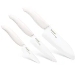 Kyocera 3PIECE Advanced Ceramic Revolution Series Knife Set White Blade Sizes. Fixed Price $160.86.