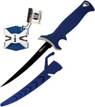 Accusharp Fillet & Sharpener Blue Stainless Steel Fixed Blade Knife 736C. Fixed Price $22.95.