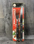 Smart Cook Germany Designed Serrated Knife Stainless Steak Black Handle. Fixed Price $12.95.