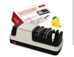Yoorleay Electric Knife Sharpener 4-IN-1 Straight Blade Knives Silver. Fixed Price $41.50.