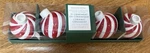 Williams - Sonoma Set Of 4 Tiny Tapers Peppermint Candleholders 2013 Nib. Fixed Price $14.35.